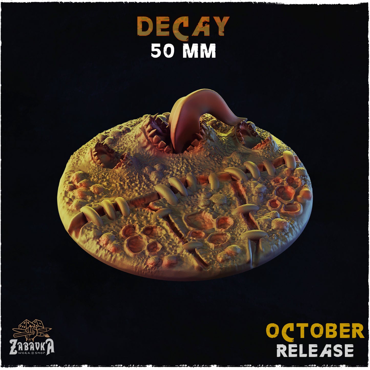 BASES - Decay themed bases for wargames and tabletop thirteen sizes available by zabavka workshop