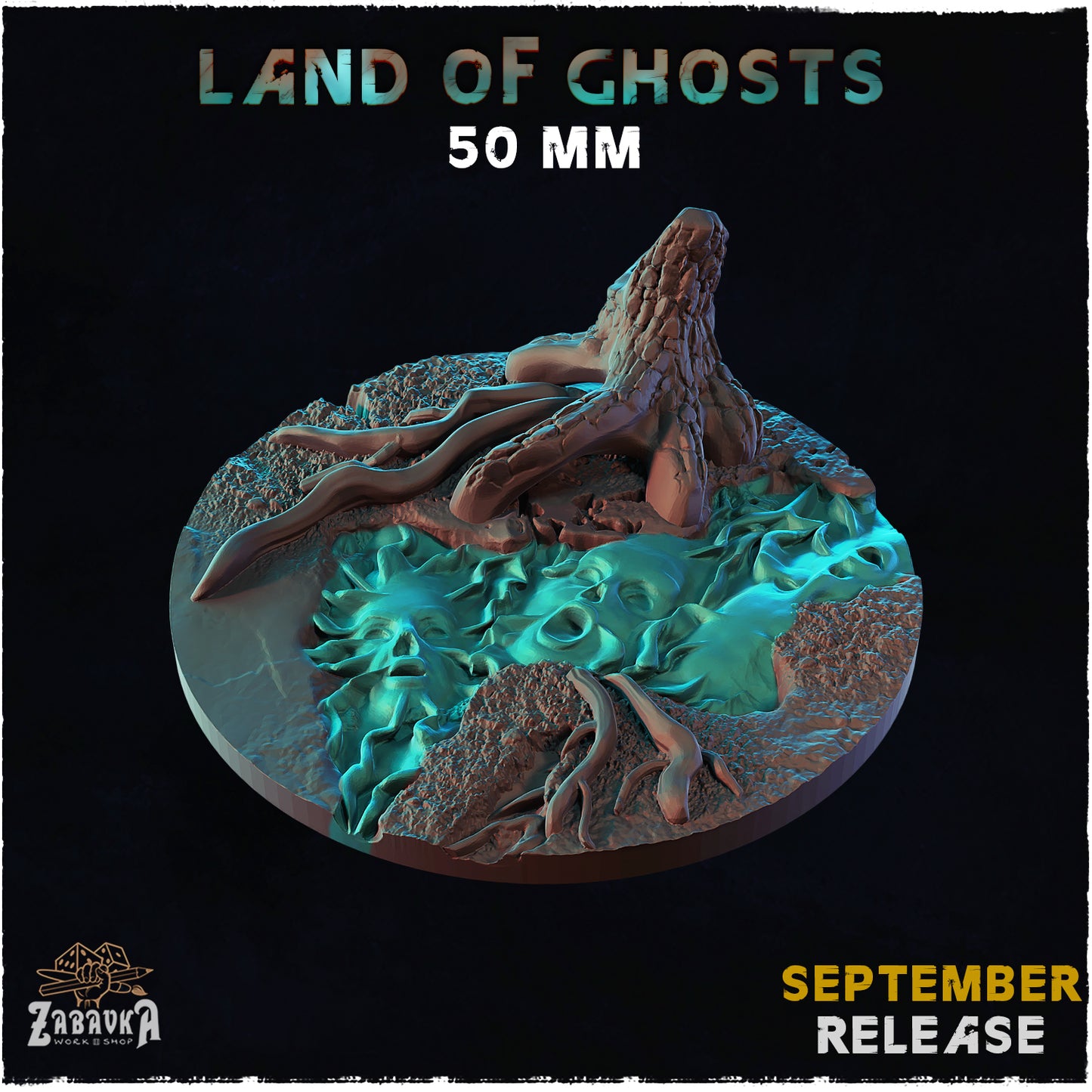 BASES - Land of Ghosts - themed bases for wargames and tabletop
