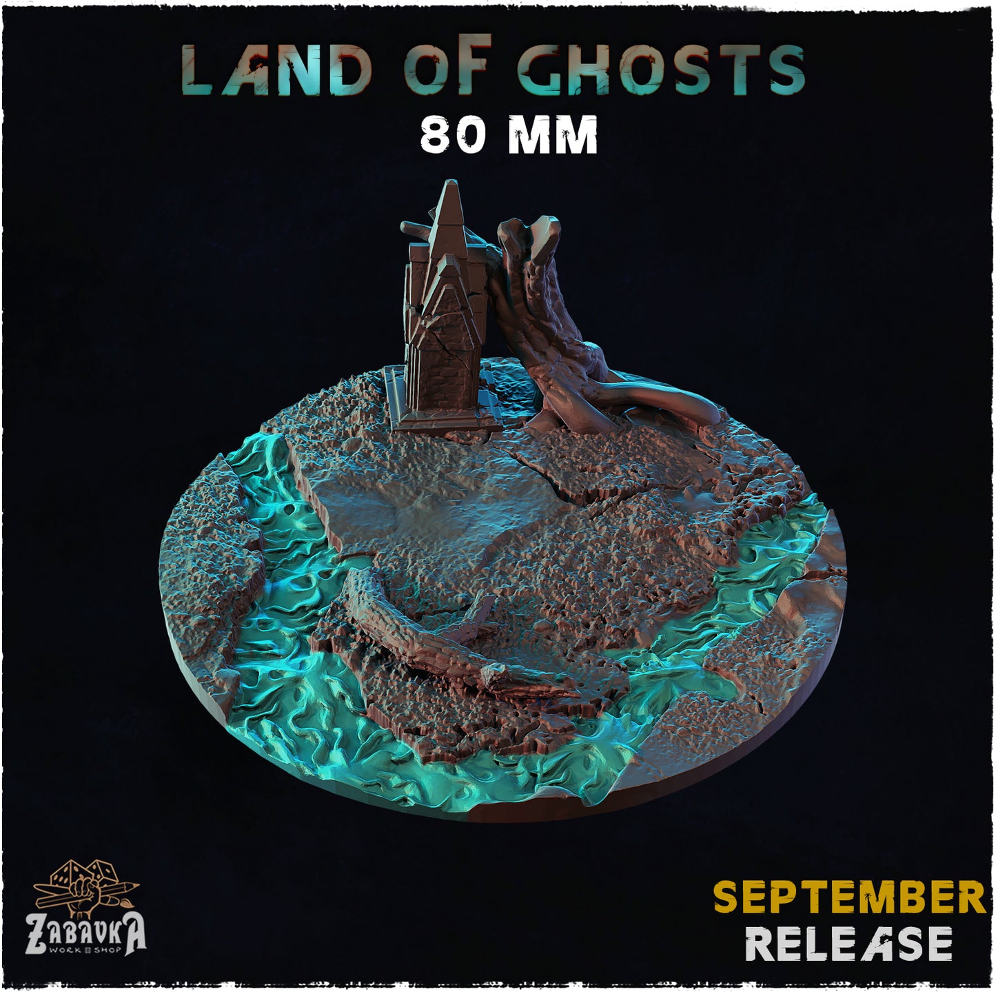 BASES - Land of Ghosts - themed bases for wargames and tabletop