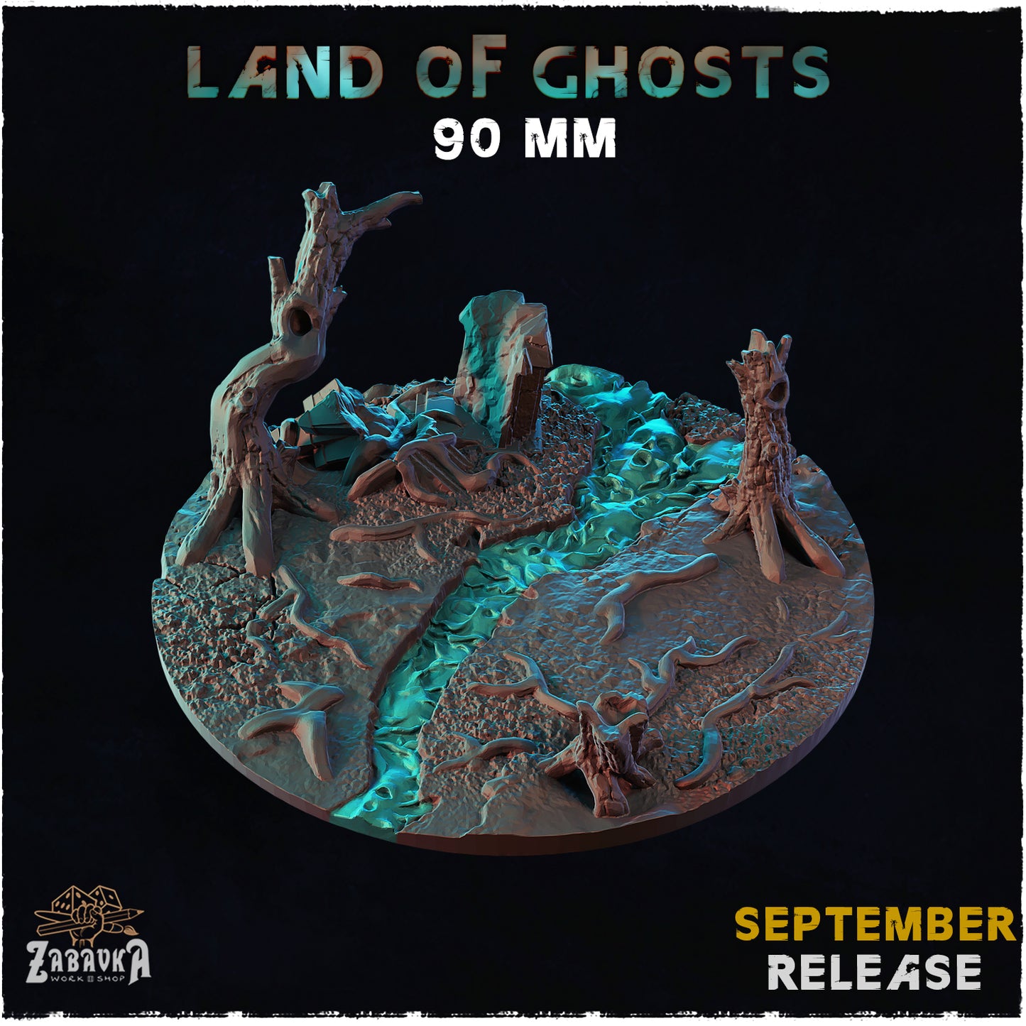BASES - Land of Ghosts - themed bases for wargames and tabletop
