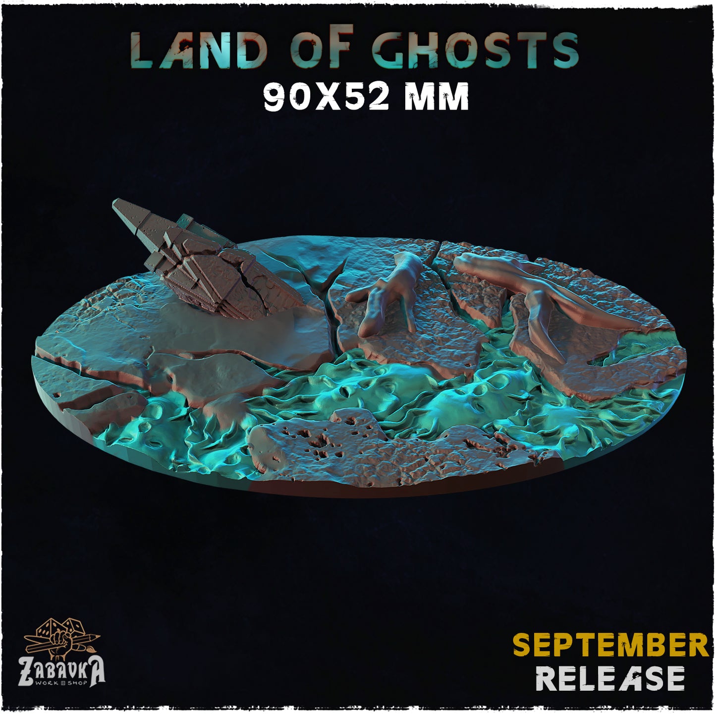 BASES - Land of Ghosts - themed bases for wargames and tabletop
