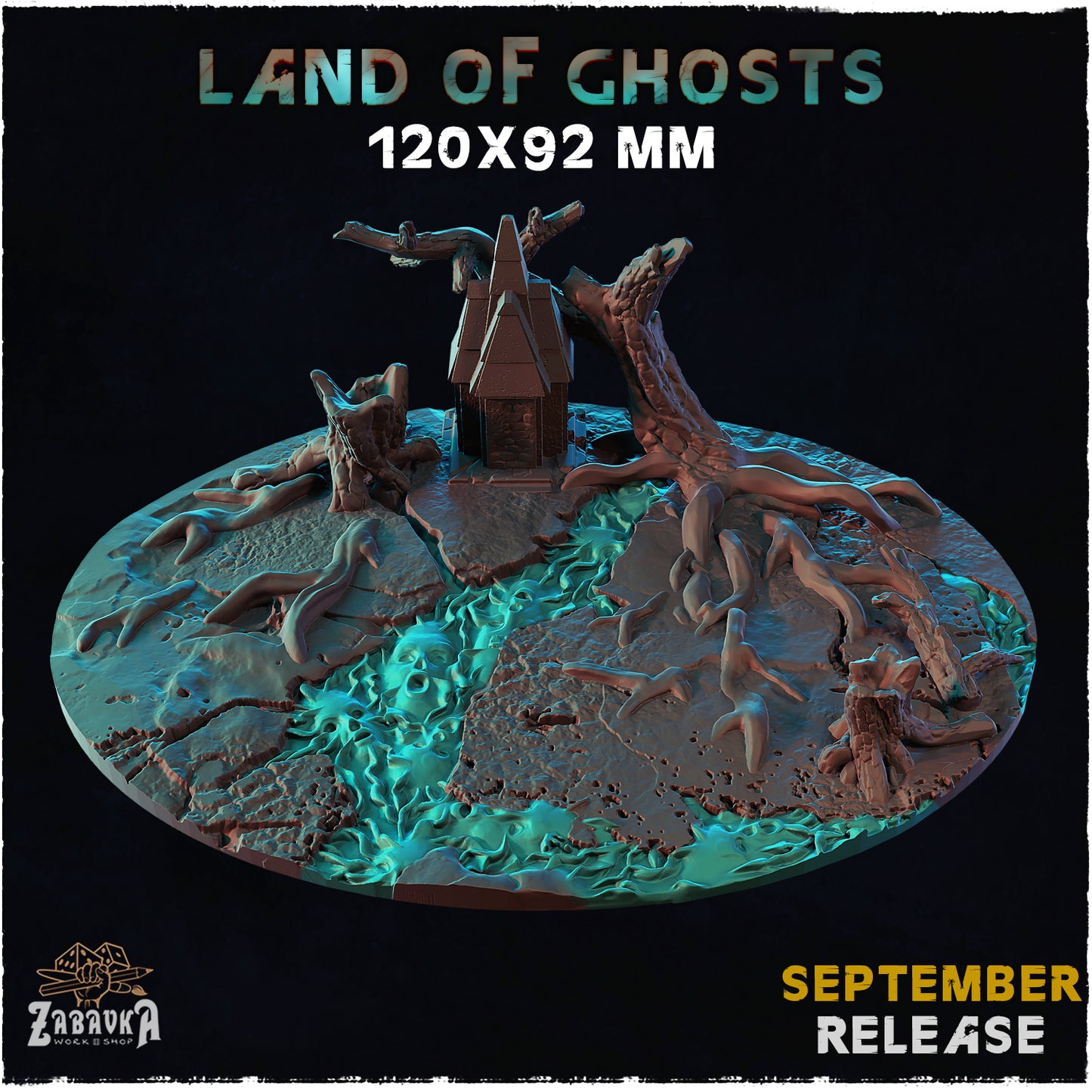 BASES - Land of Ghosts - themed bases for wargames and tabletop