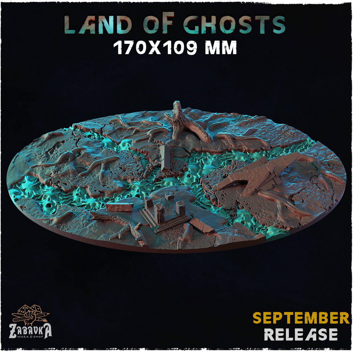 BASES - Land of Ghosts - themed bases for wargames and tabletop