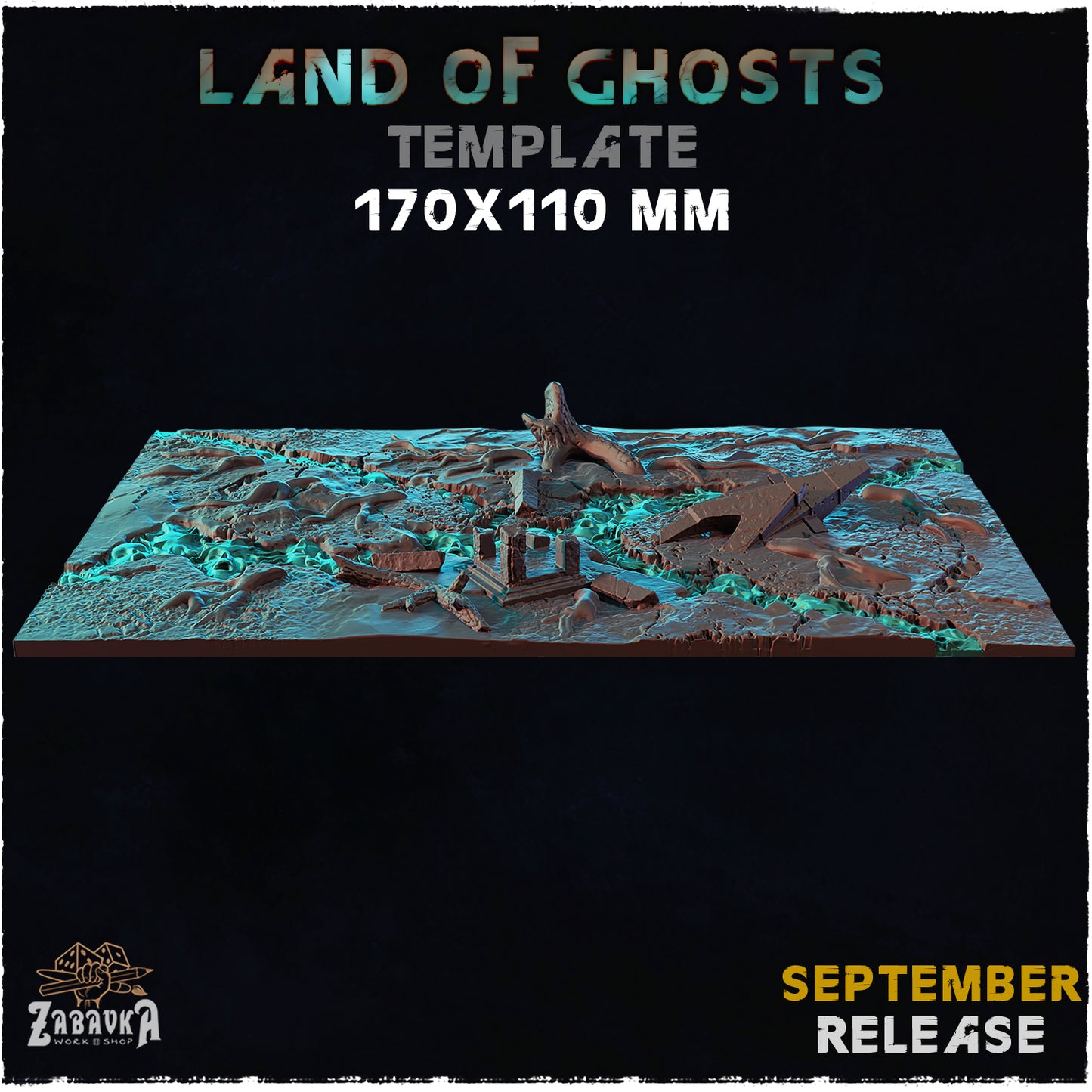 BASES - Land of Ghosts - themed bases for wargames and tabletop