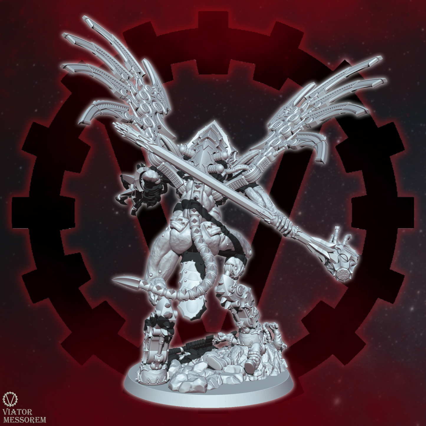 40KDM - Angstmorn Demon Lord Proxy for Grimdark Future