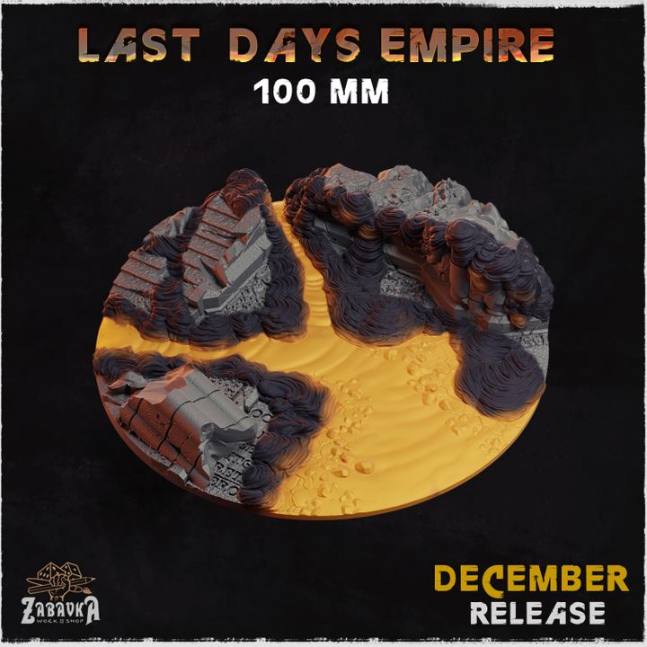 BASES - Last Days Empire - themed for wargames and tabletop thirteen sizes available by zabavka workshop