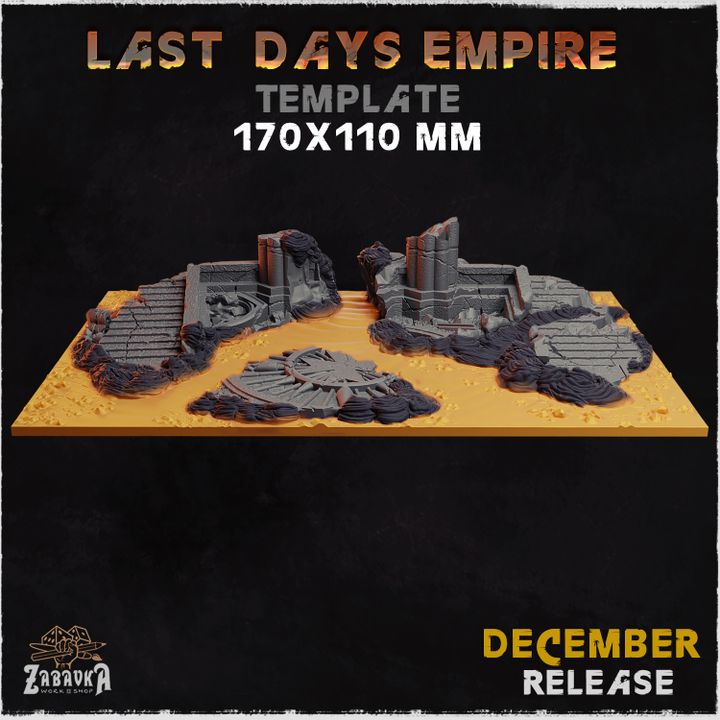 BASES - Last Days Empire - themed for wargames and tabletop thirteen sizes available by zabavka workshop