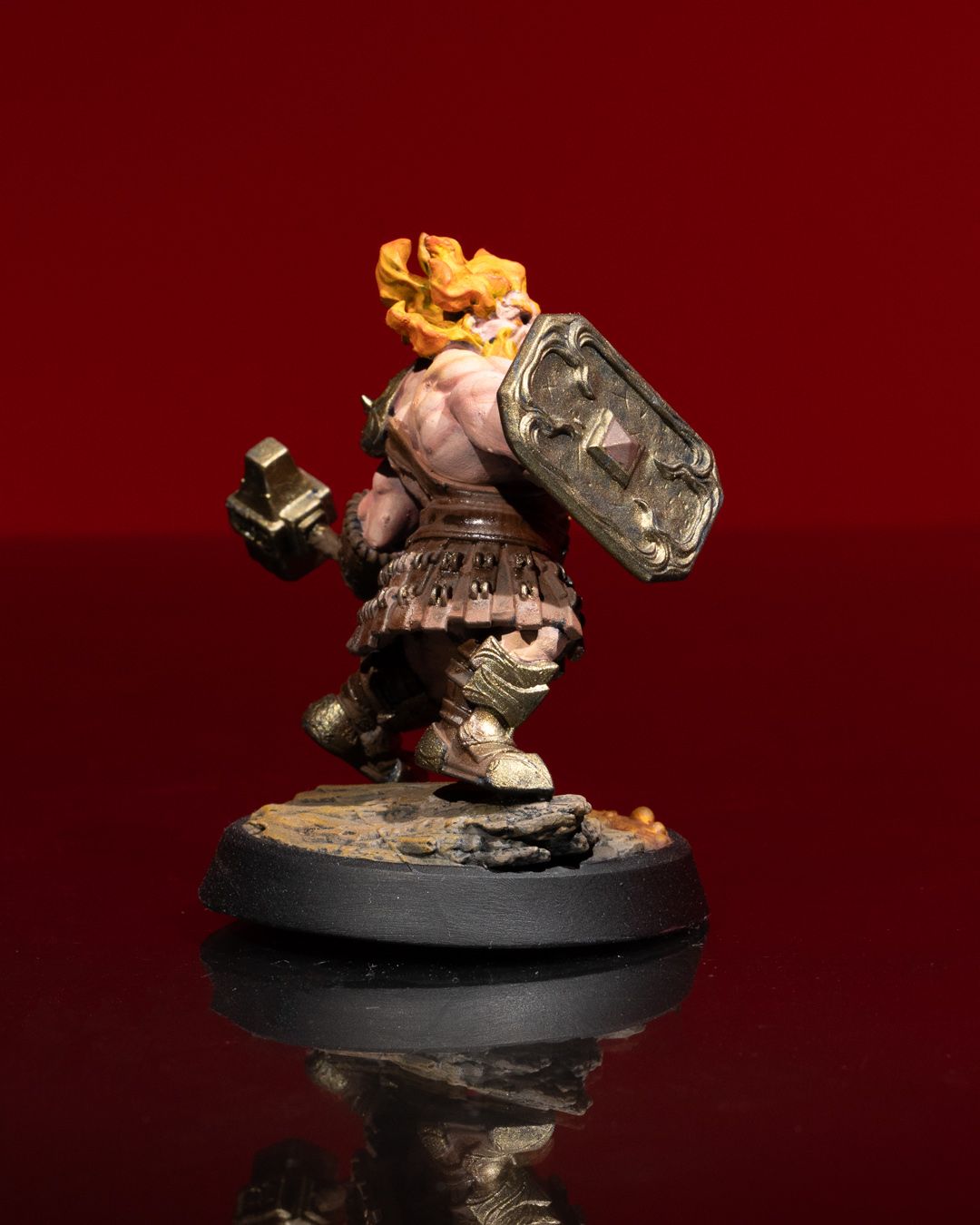 DNDIF - Male Azer Warrior Fire Dwarf - Ice and Fire