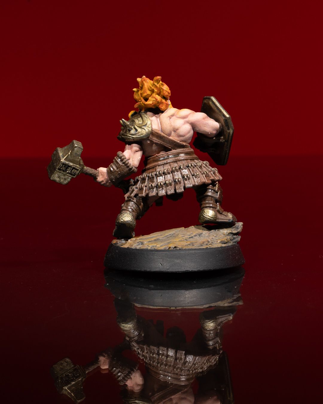 DNDIF - Male Azer Warrior Fire Dwarf - Ice and Fire