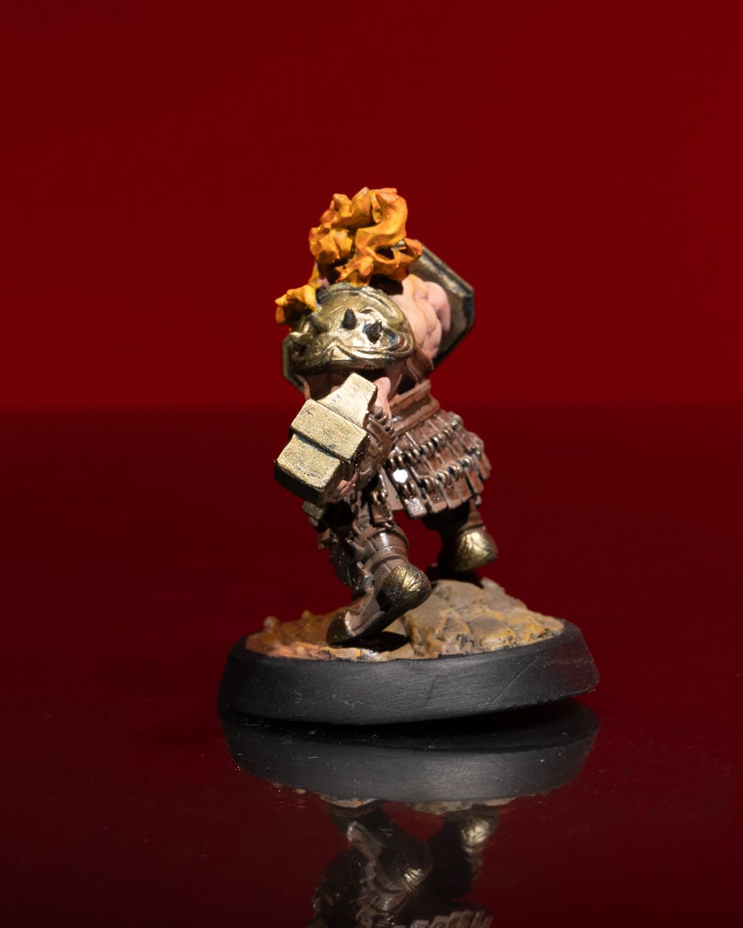 DNDIF - Male Azer Warrior Fire Dwarf - Ice and Fire