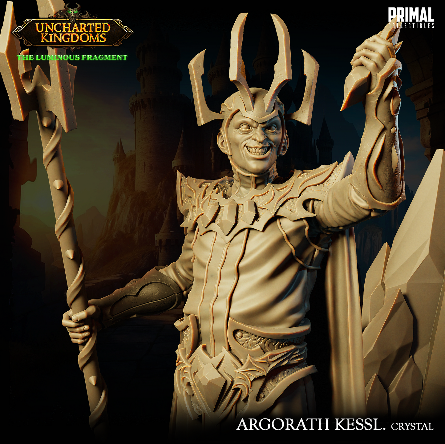 DNDUK - Akar Kessell Empowered - Argorath Kessl - Male Dark Wizard miniature