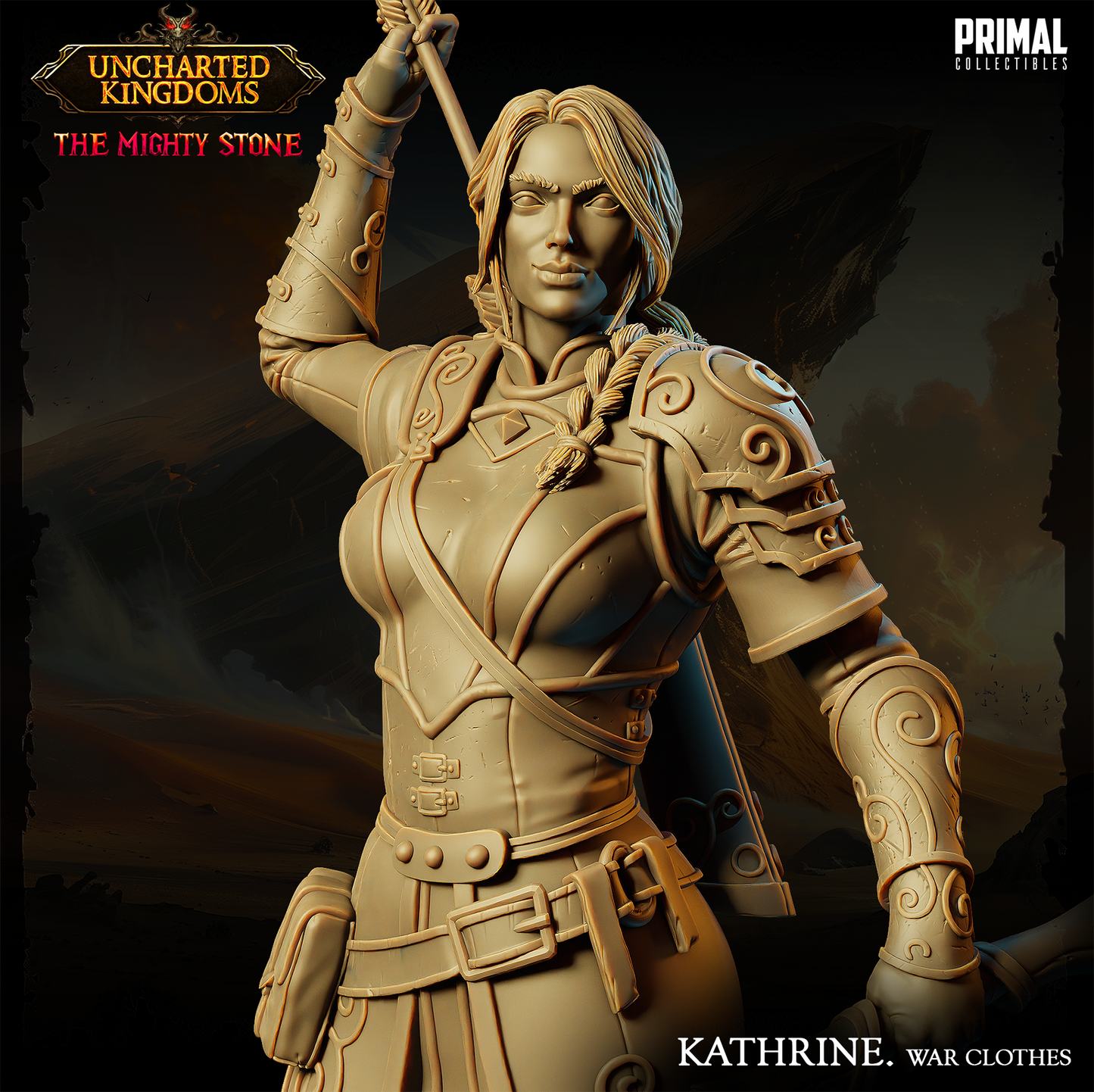 DNDUK - Adult Catti-Brie (War Clothes) - Kathrine Bromm - Female Human Archer miniature