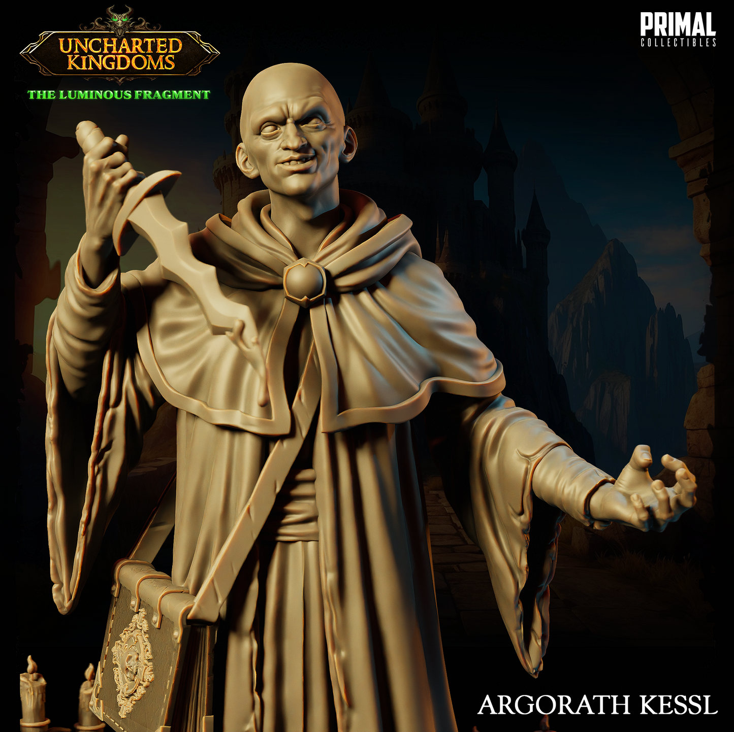 DNDUK - Akar Kessell - Argorath Kessl - Male Dark Wizard miniature