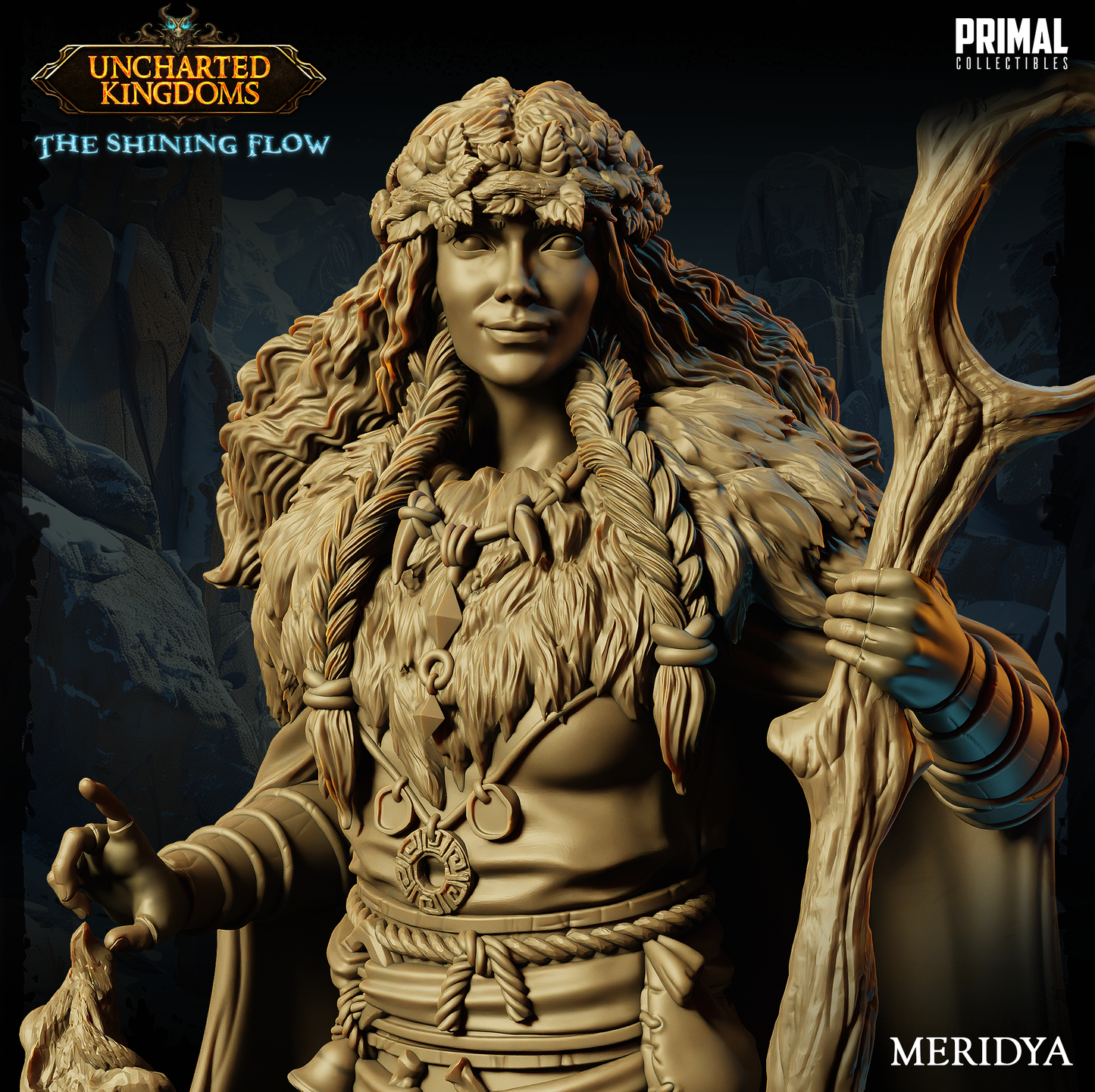 DNDUK - Meridya the Druid - Female Human Druid miniature