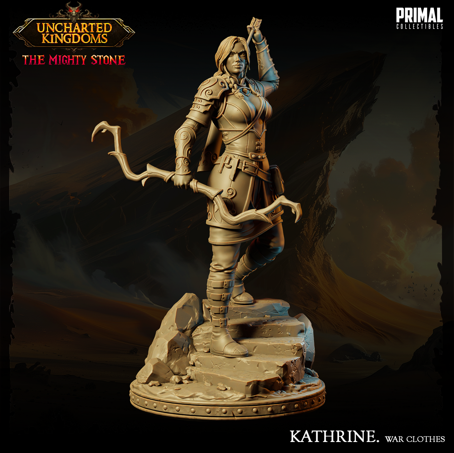 DNDUK - Adult Catti-Brie (War Clothes) - Kathrine Bromm - Female Human Archer miniature
