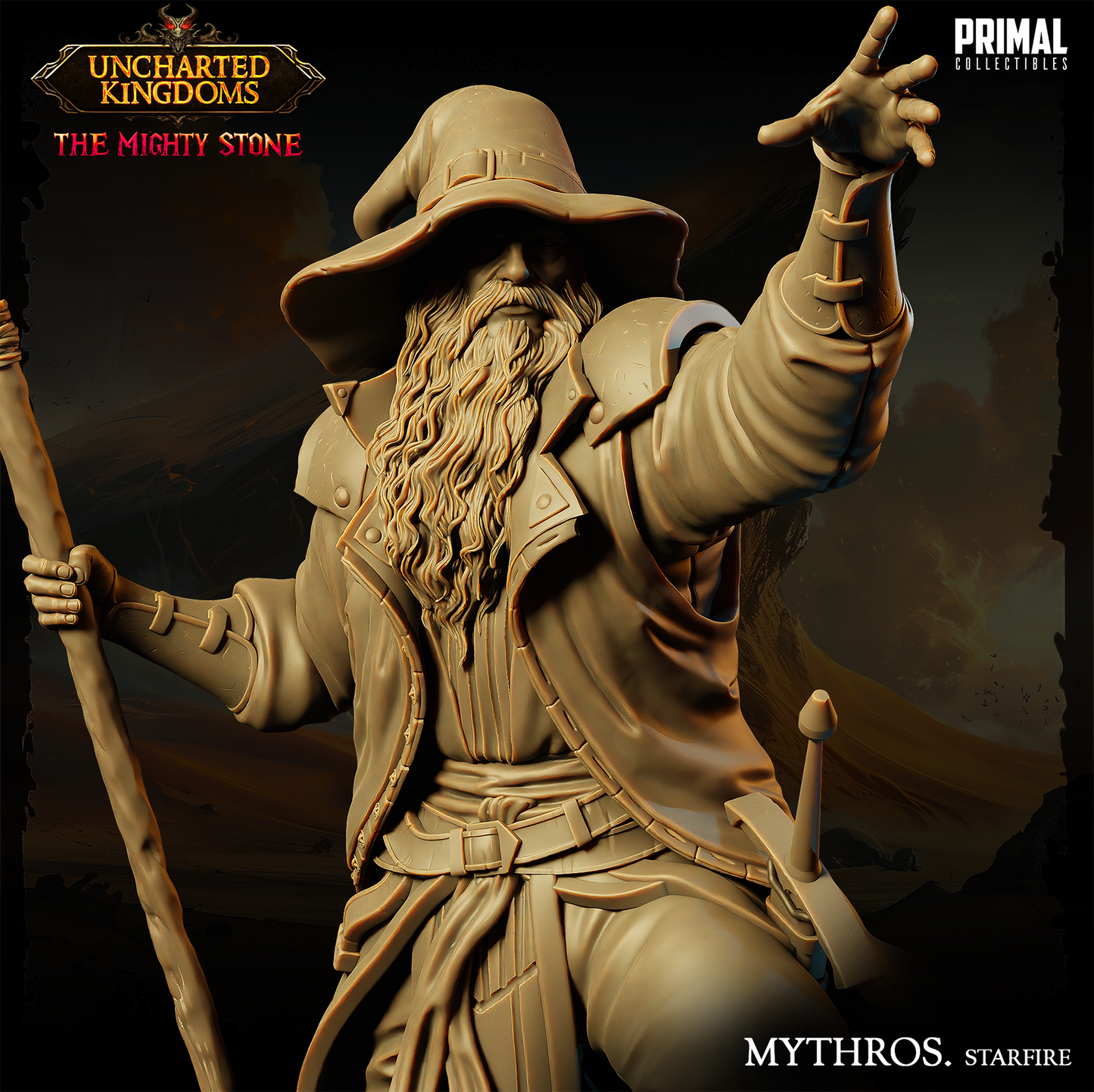 DNDUK - Elminster Aumar- Mythros - Male human Wizard miniature