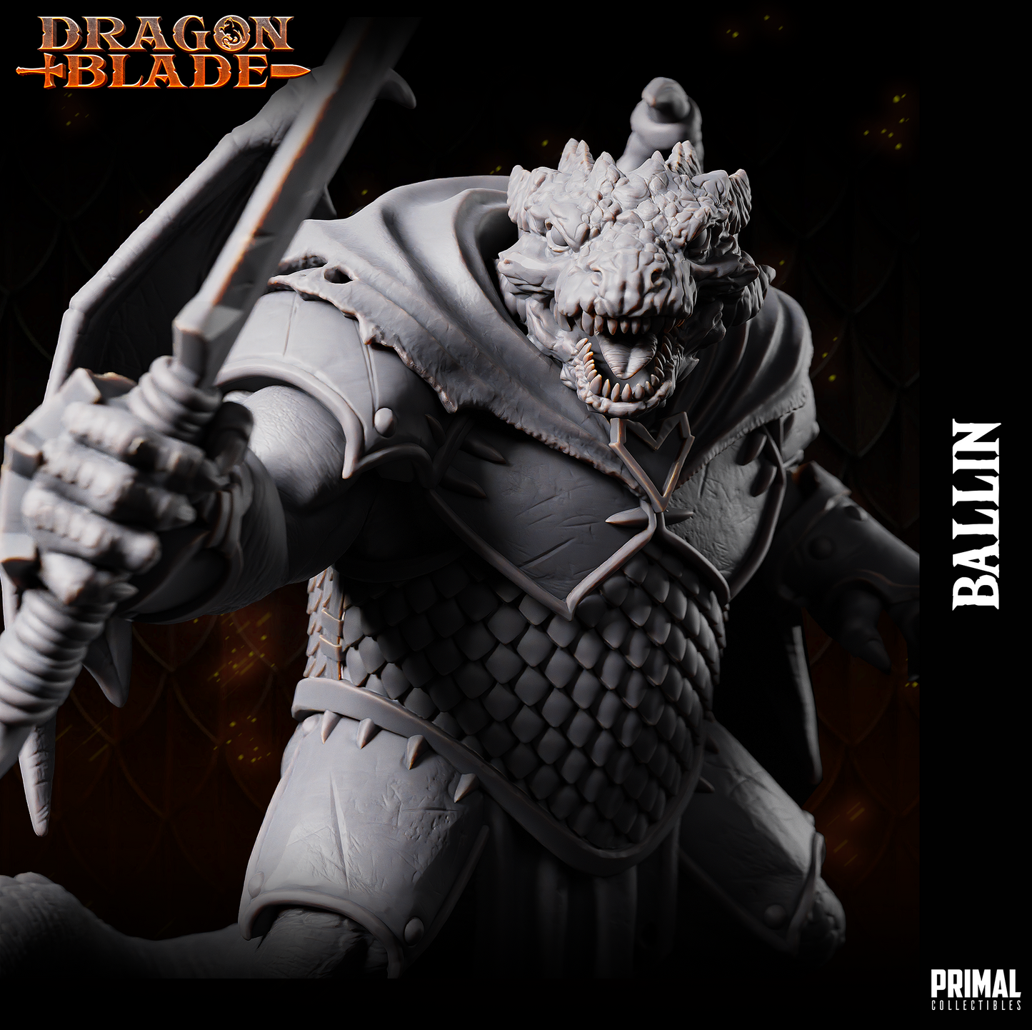 DNDDGL - Ballin - Baaz Draconian Fighter- DRAGONBLADE