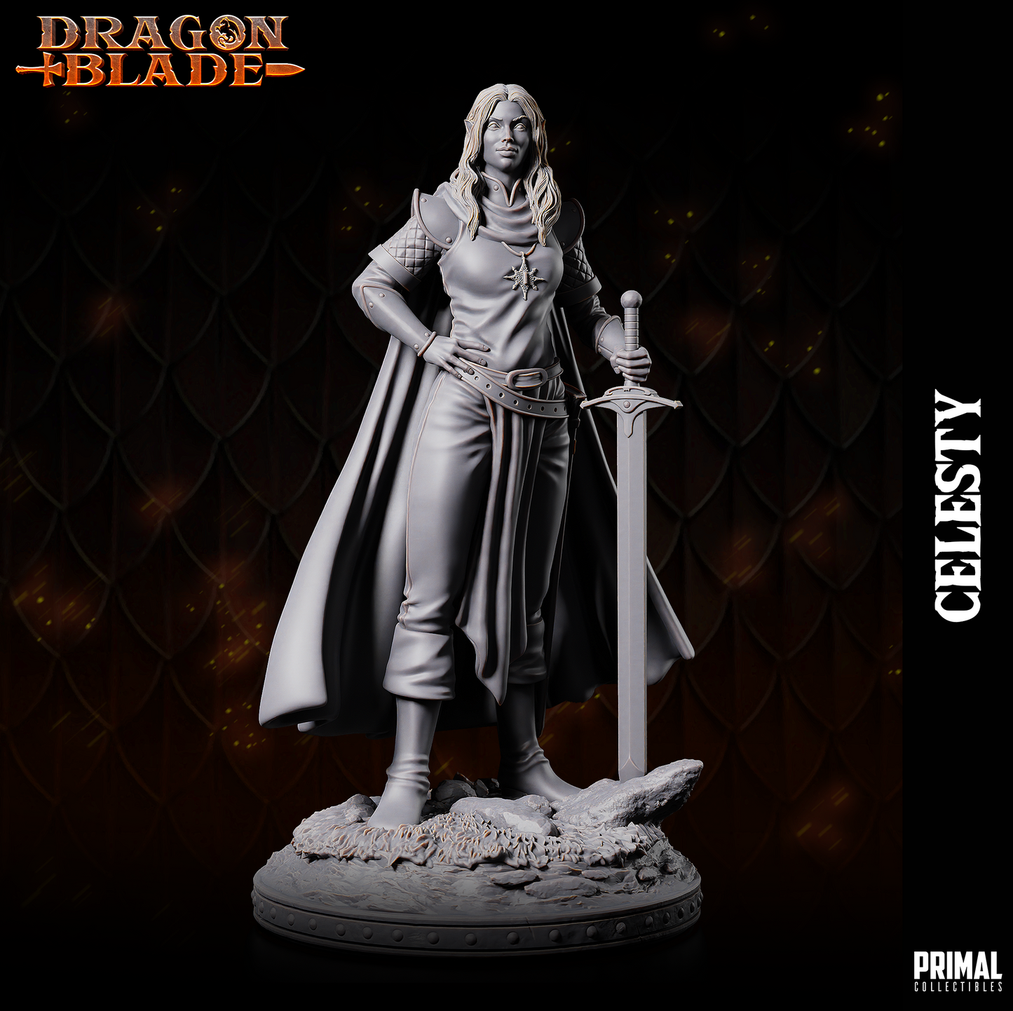 DNDDGL - Celesty Sunwindy - Alhana Starbreeze - - Female Fighter Dragonlance mini