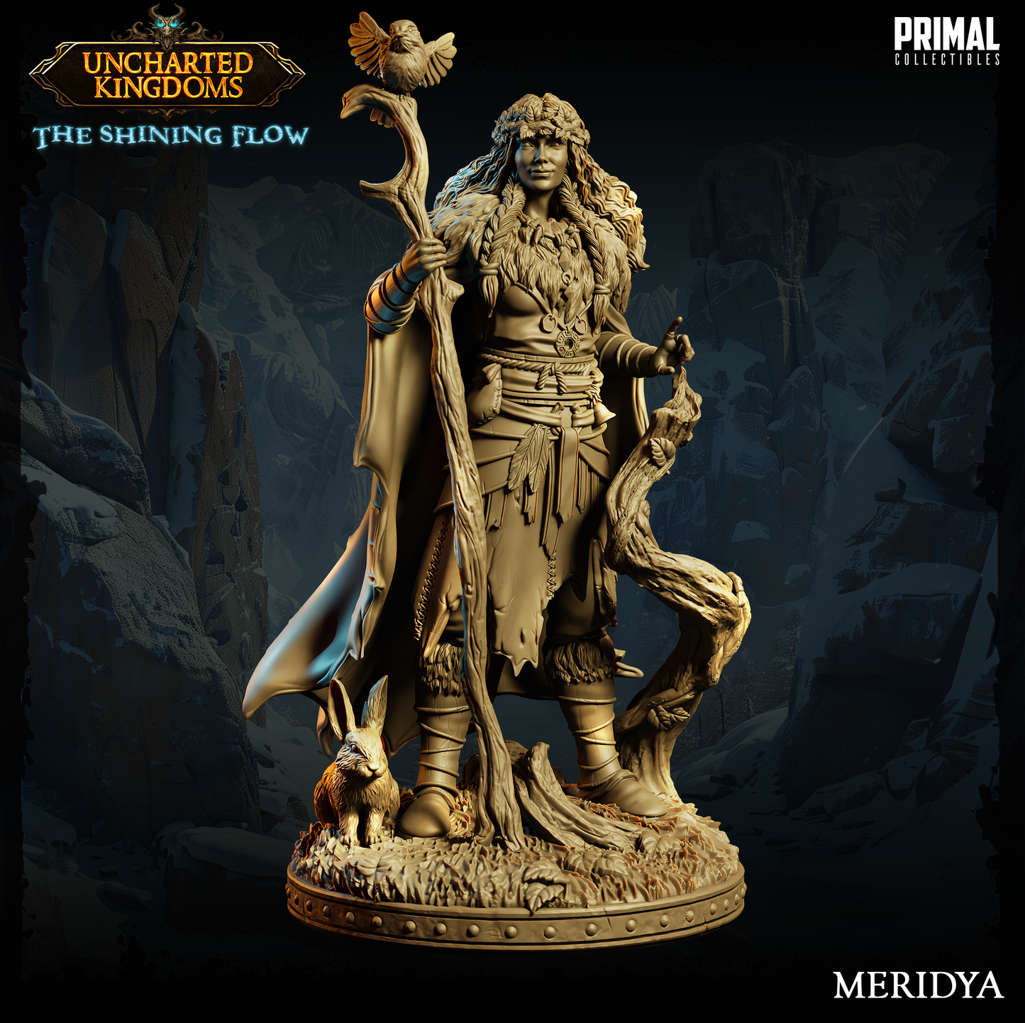 DNDUK - Meridya the Druid - Female Human Druid miniature