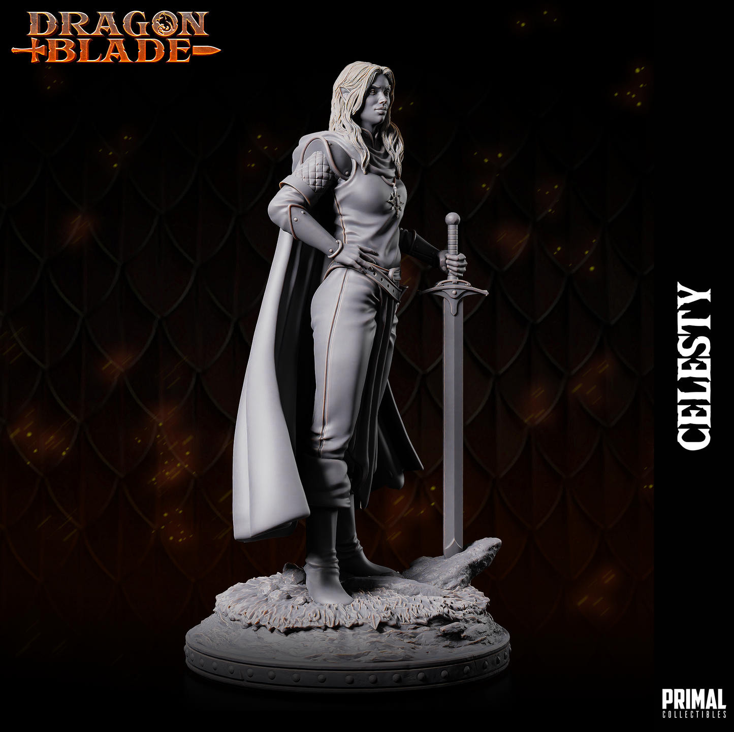 DNDDGL - Celesty Sunwindy - Alhana Starbreeze - - Female Fighter Dragonlance mini