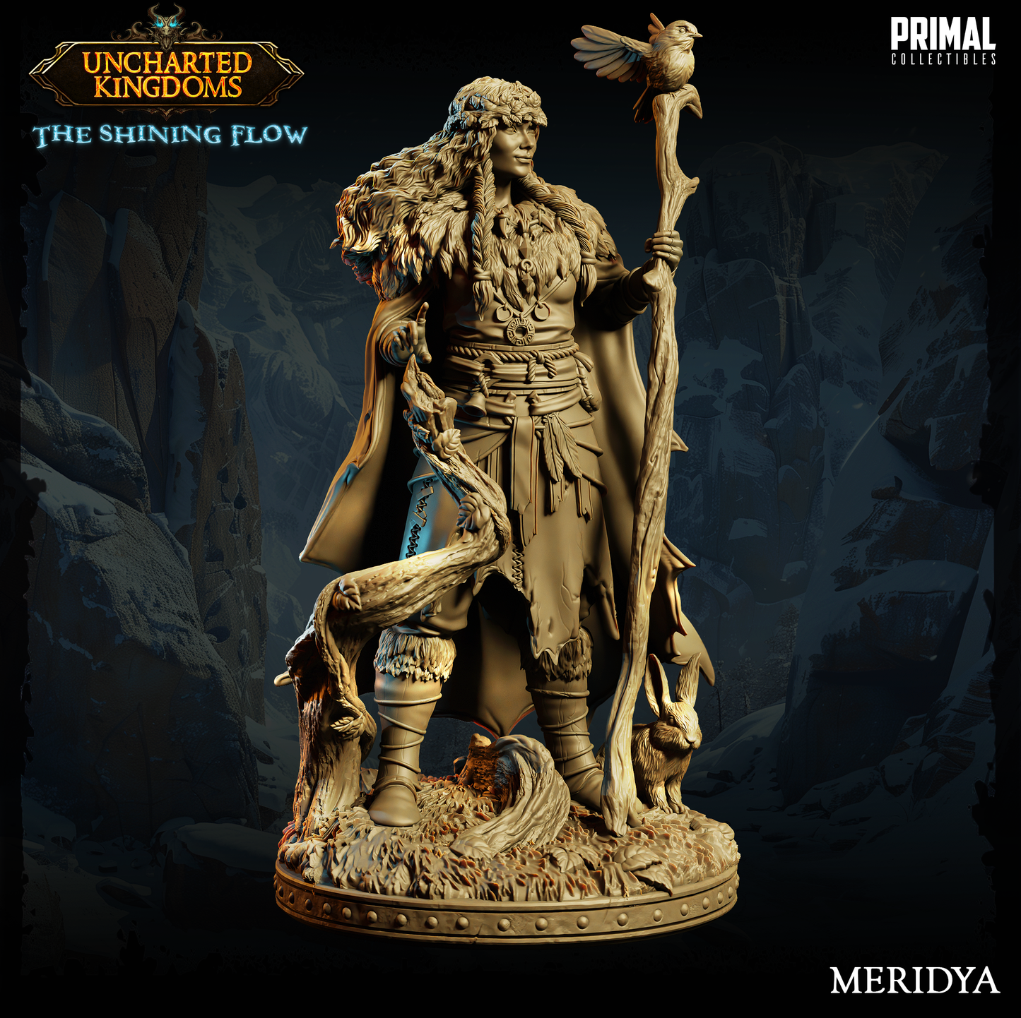 DNDUK - Meridya the Druid - Female Human Druid miniature