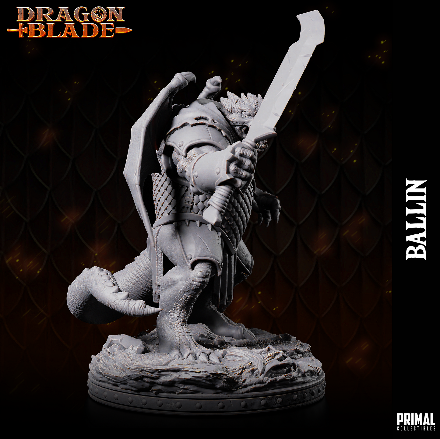 DNDDGL - Ballin - Baaz Draconian Fighter- DRAGONBLADE
