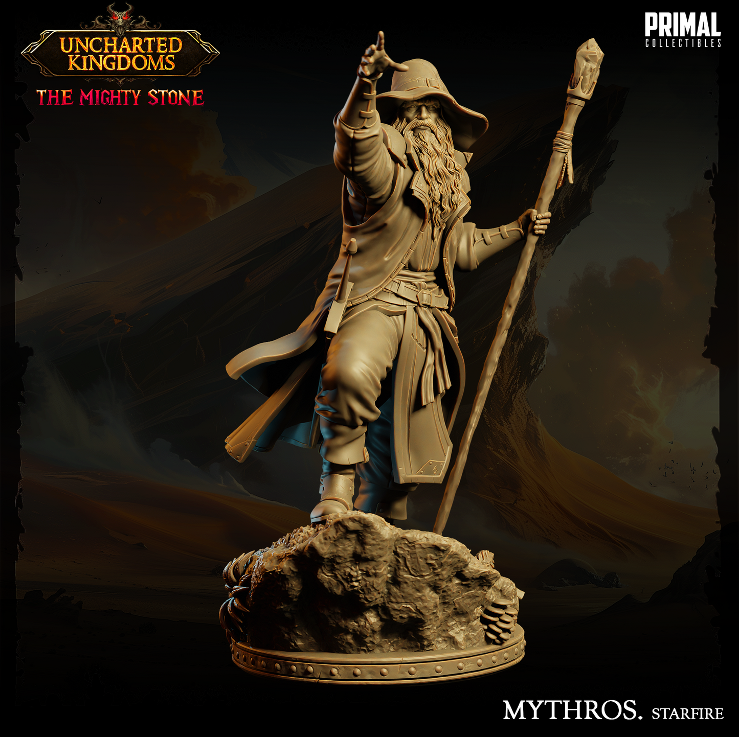 DNDUK - Elminster Aumar- Mythros - Male human Wizard miniature