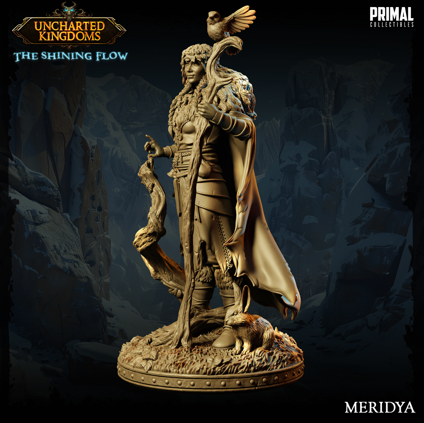 DNDUK - Meridya the Druid - Female Human Druid miniature