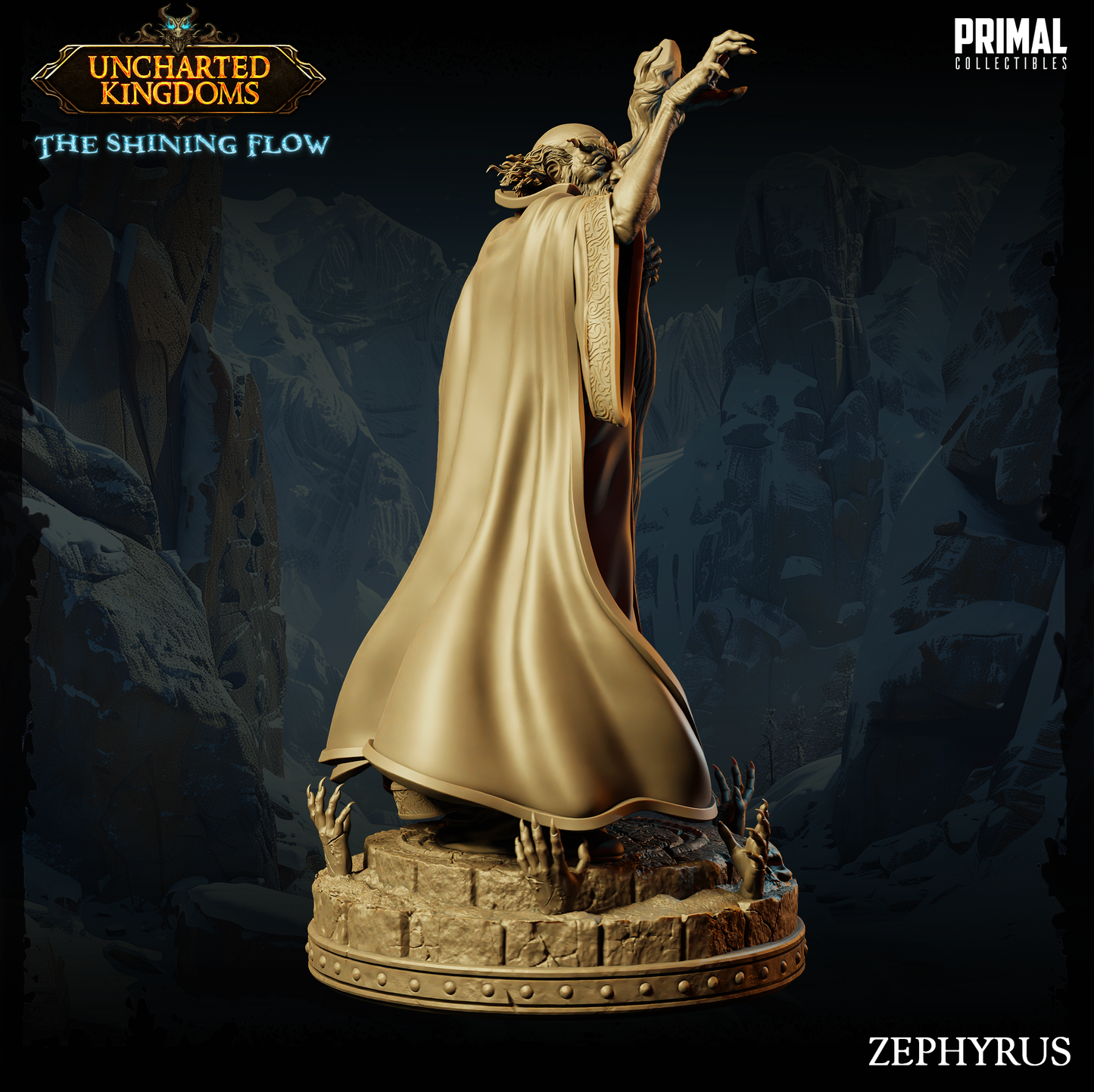 DNDUK - Dendybar the Mottled - Male Human Wizard Cleric miniature