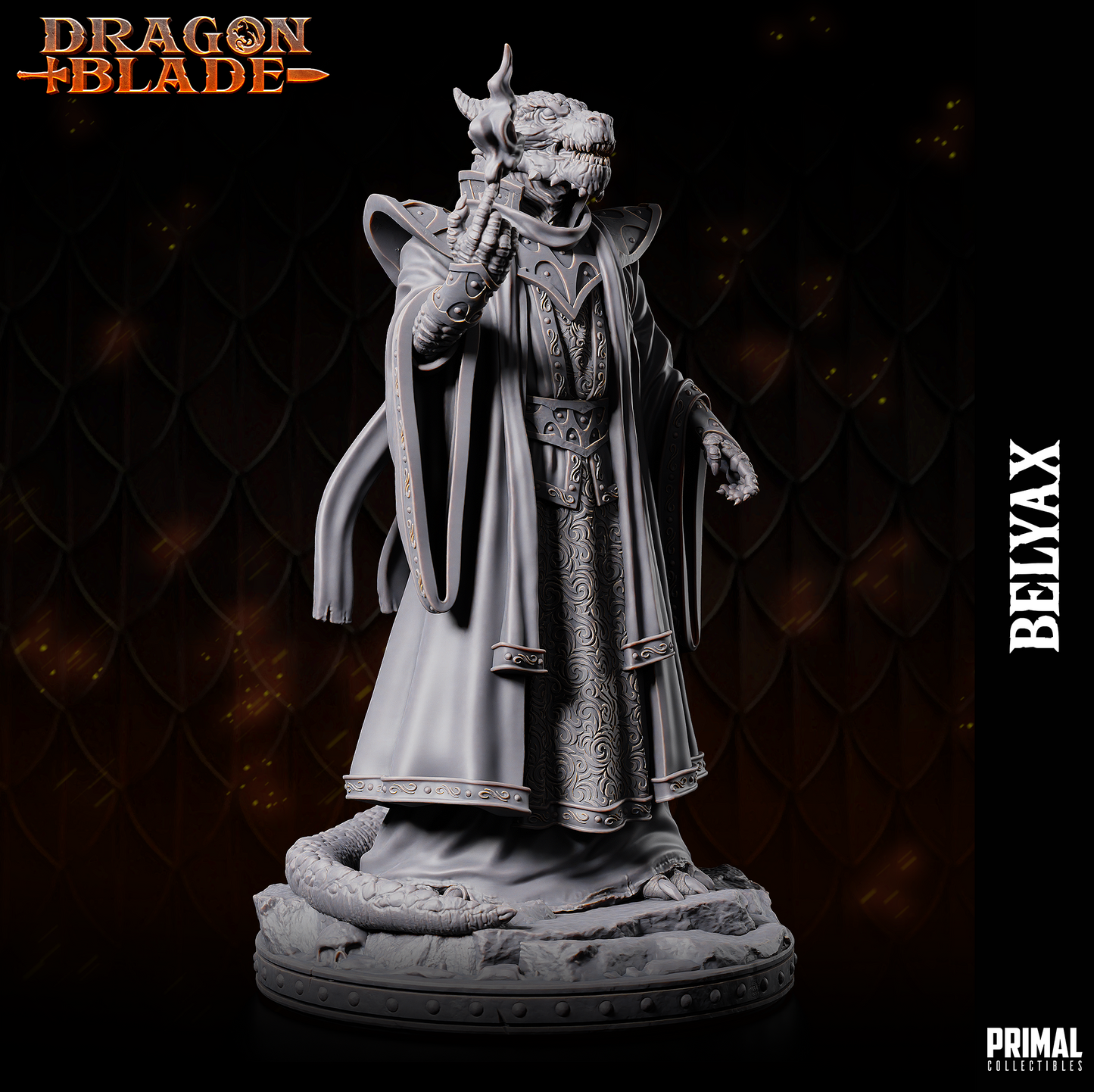 DNDDGL - Belyax - Aurak Draconian Spellcaster - DRAGONBLADE