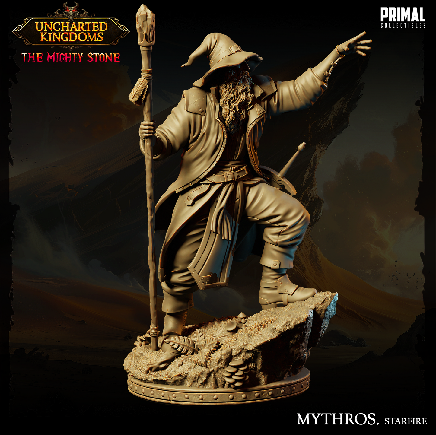 DNDUK - Elminster Aumar- Mythros - Male human Wizard miniature