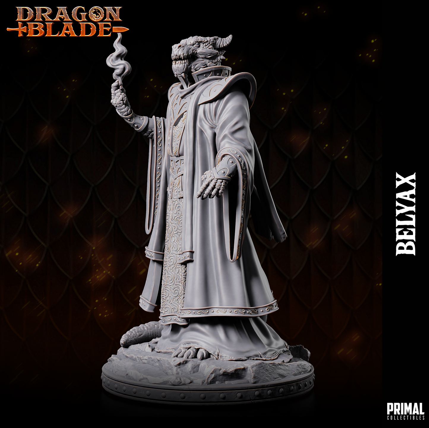 DNDDGL - Belyax - Aurak Draconian Spellcaster - DRAGONBLADE