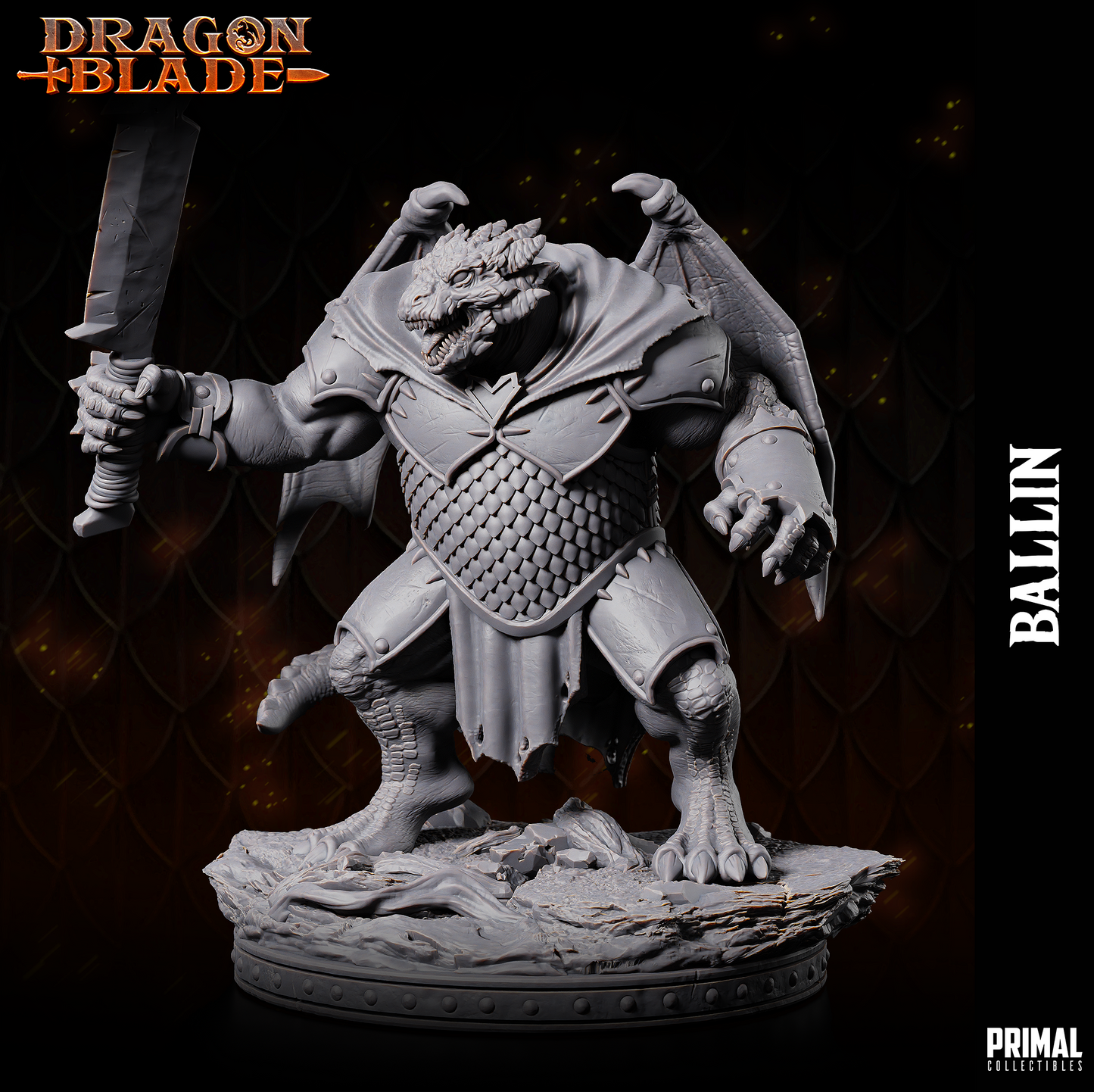 DNDDGL - Ballin - Baaz Draconian Fighter- DRAGONBLADE
