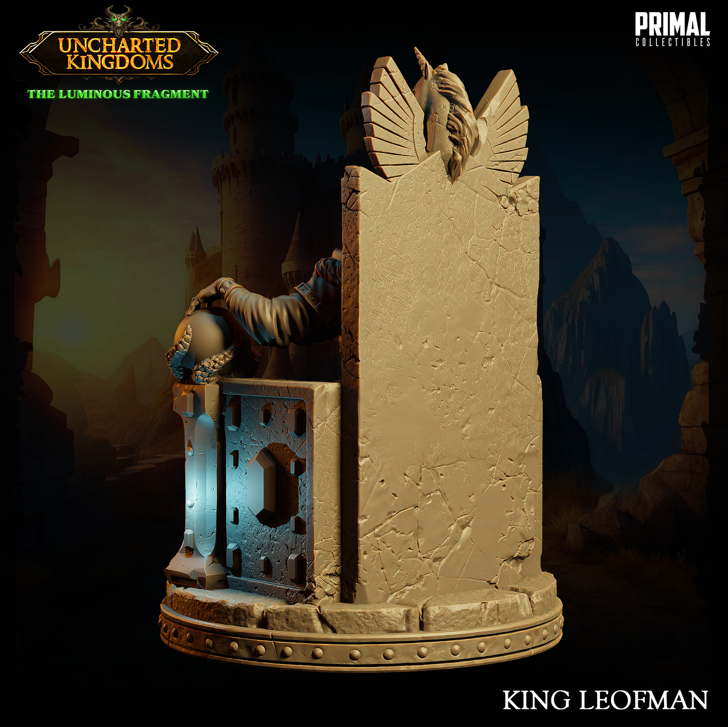 DNDDGL - Lorac Caladon - King Leofman Male Noble Wizard Elf miniature