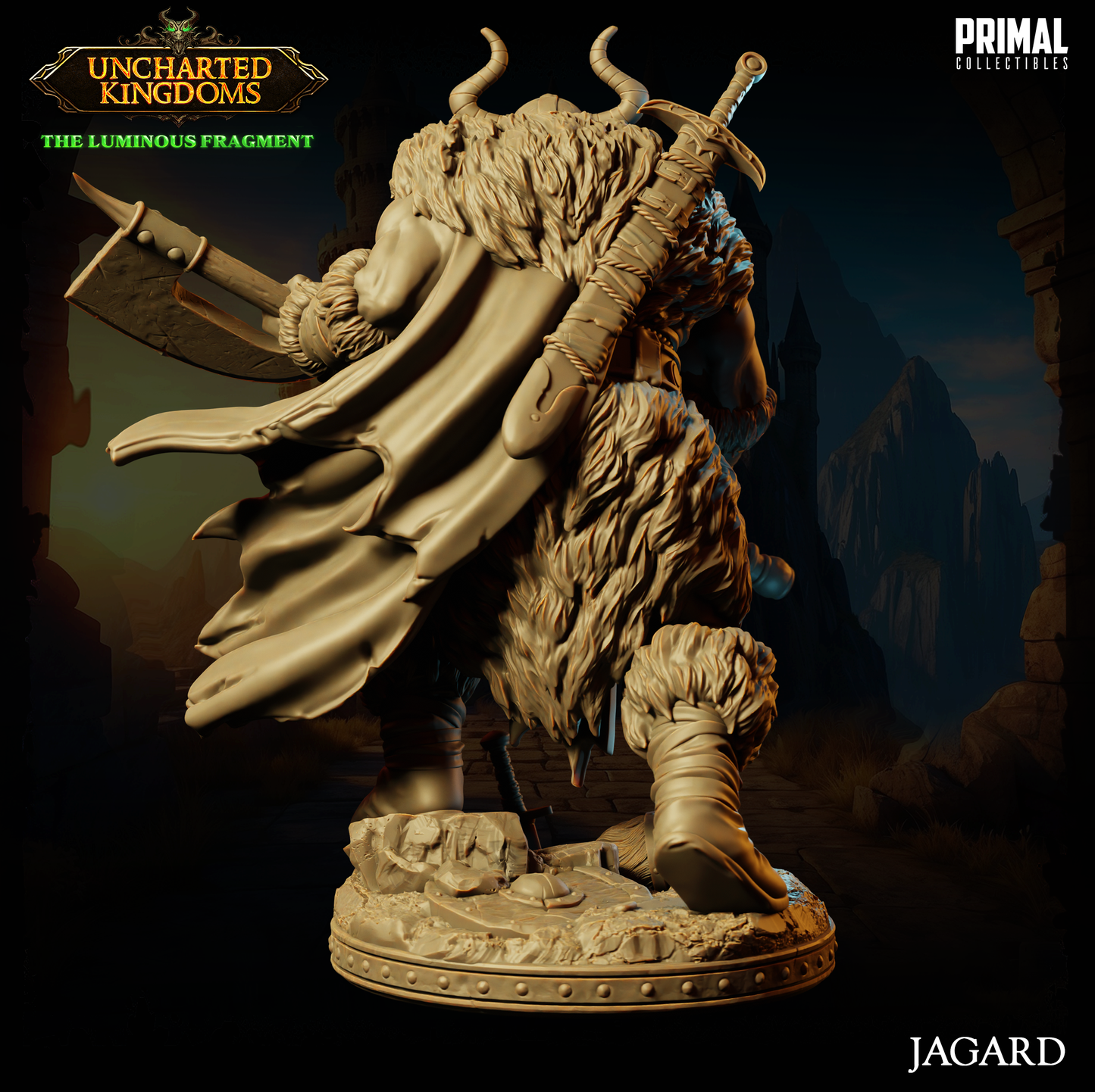 DNDUK - Revjak - Jagard - Barbarian King - Human Male Barbarian miniature