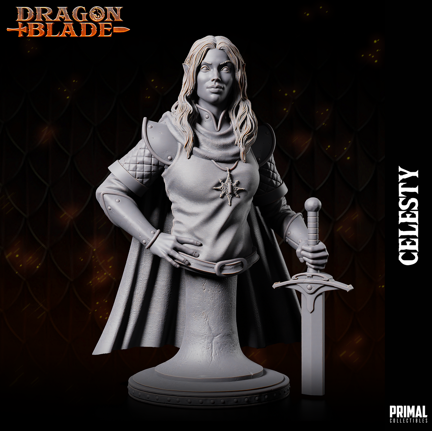 DNDDGL - Celesty Sunwindy - Alhana Starbreeze - - Female Fighter Dragonlance mini