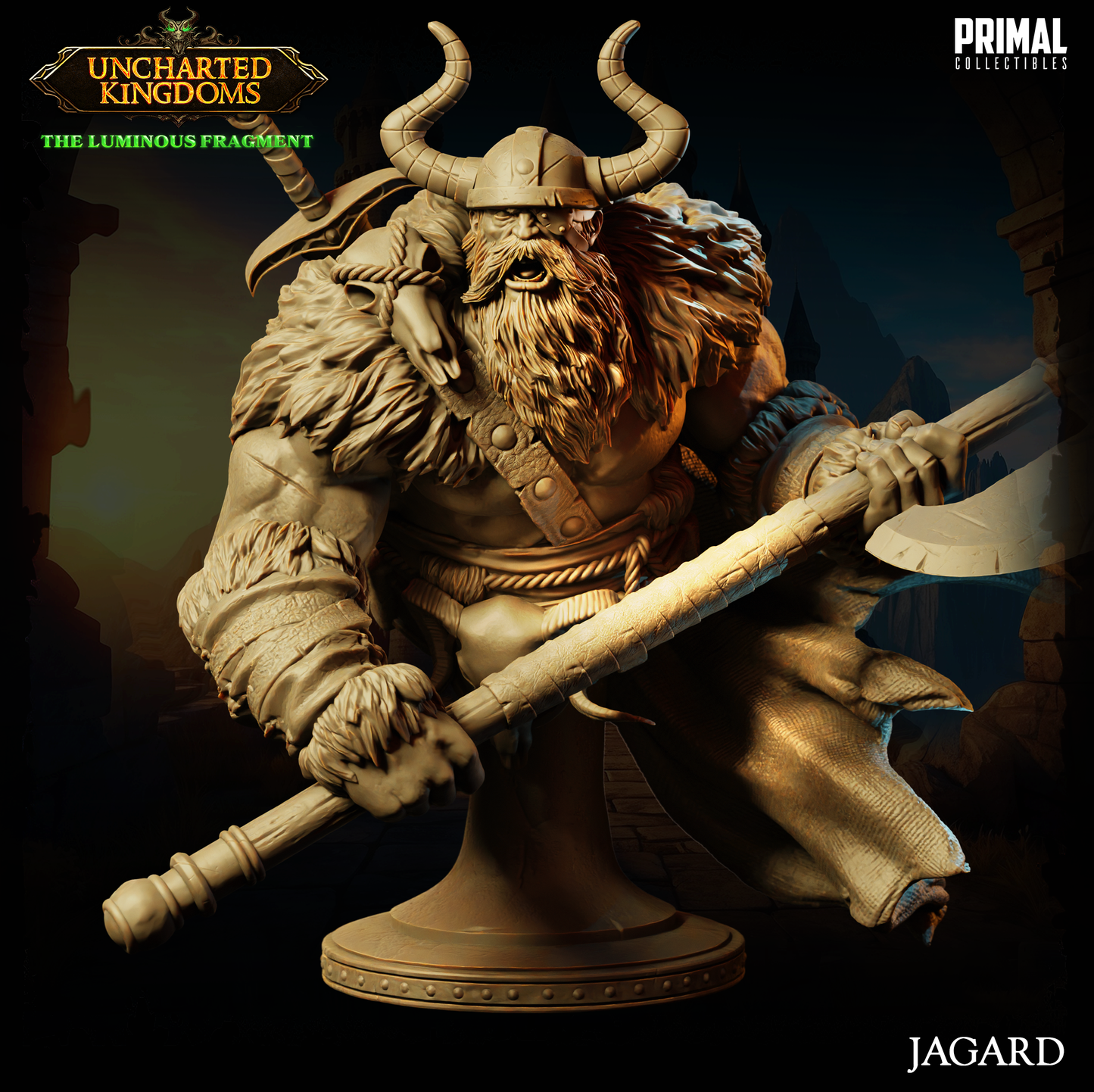 DNDUK - Revjak - Jagard - Barbarian King - Human Male Barbarian miniature