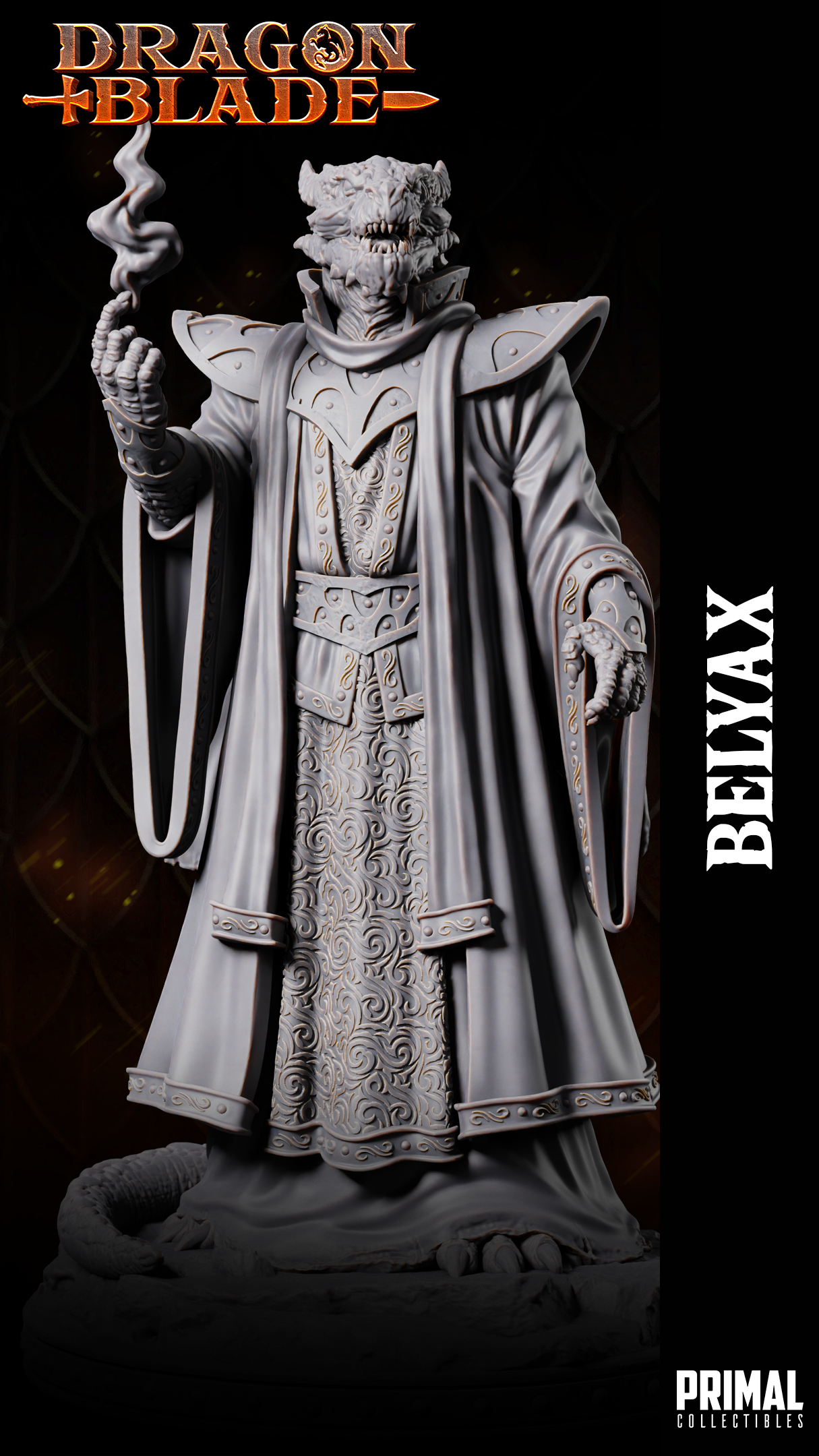DNDDGL - Belyax - Aurak Draconian Spellcaster - DRAGONBLADE