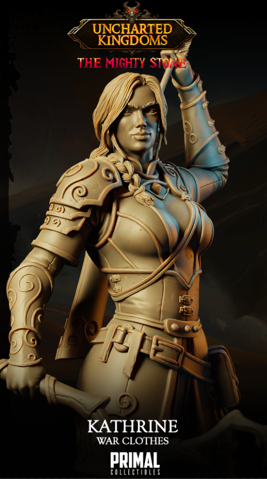 DNDUK - Adult Catti-Brie (War Clothes) - Kathrine Bromm - Female Human Archer miniature
