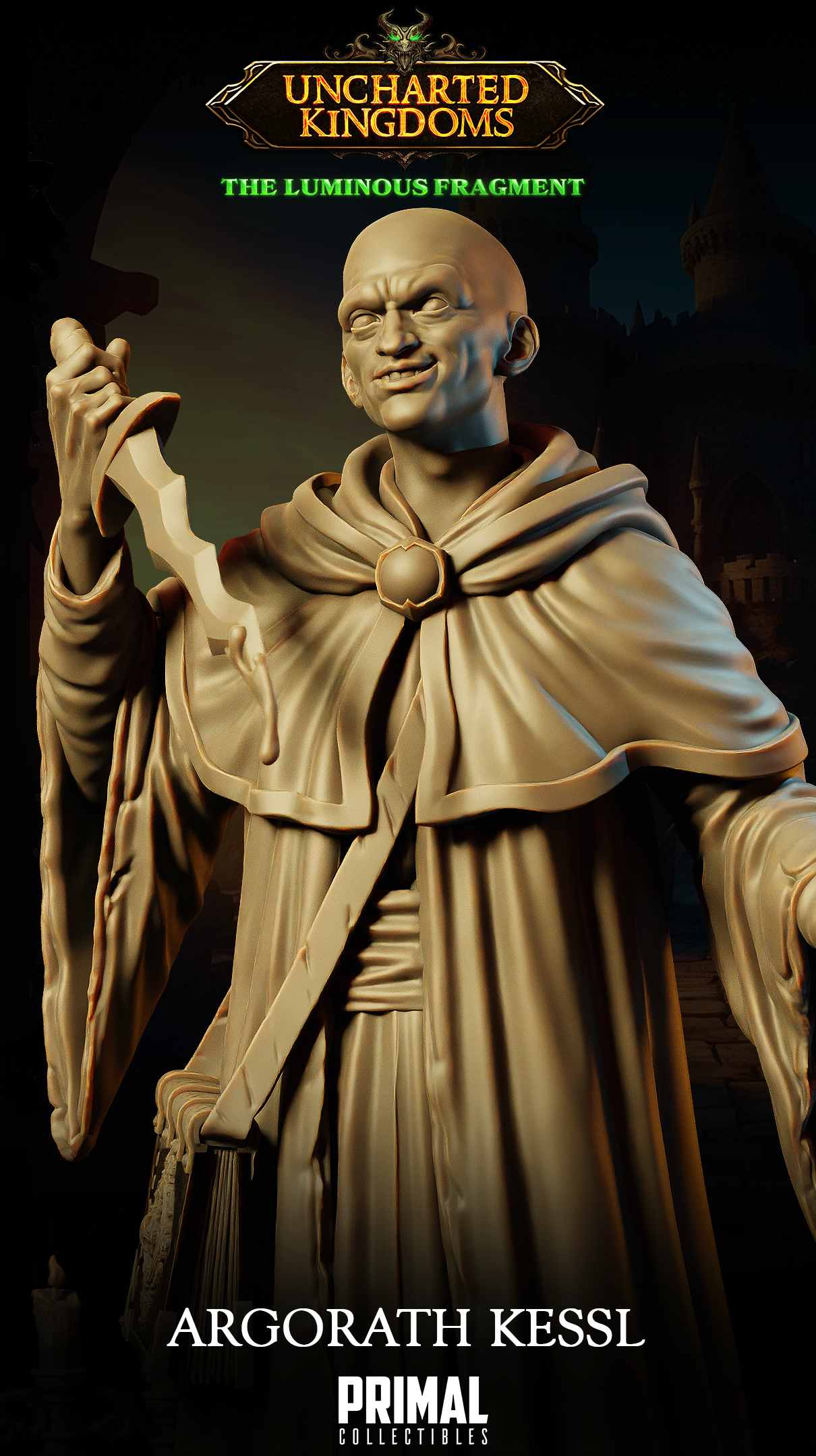 DNDUK - Akar Kessell - Argorath Kessl - Male Dark Wizard miniature