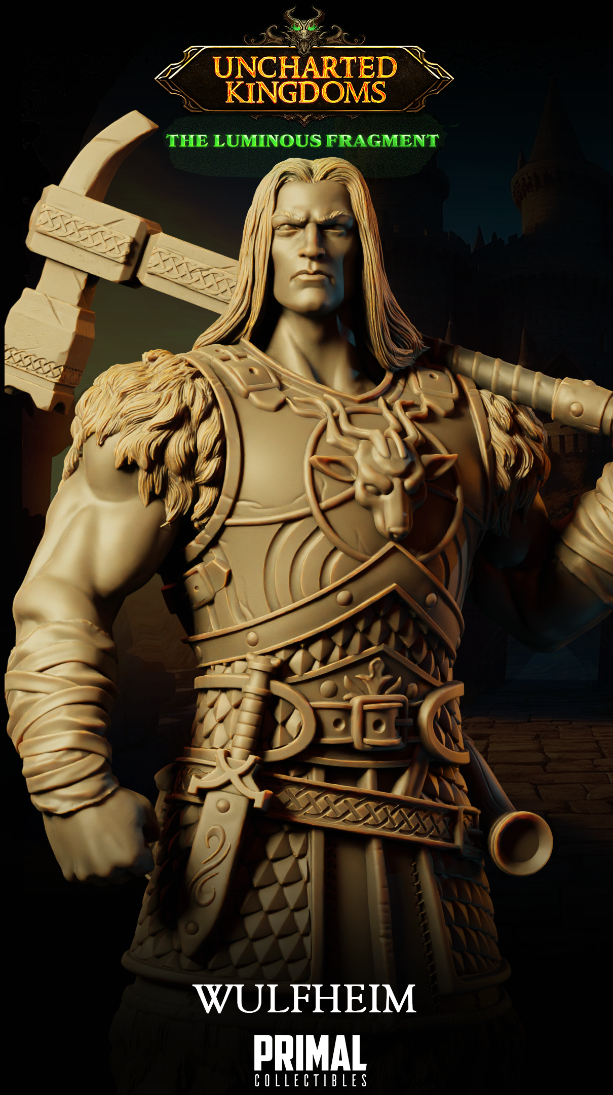 DNDUK - Wulfgar - Wulfheim Dragon Bane - Human Male Barbarian miniature