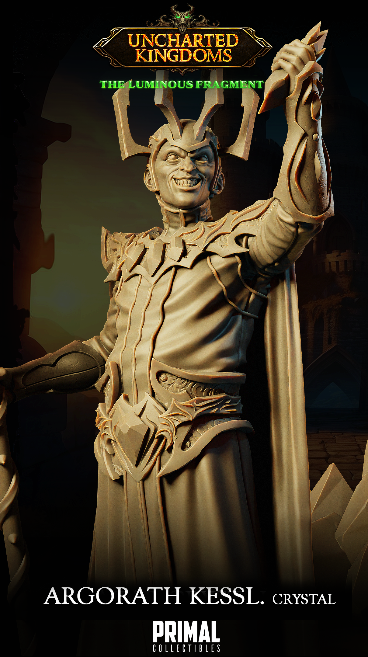 DNDUK - Akar Kessell Empowered - Argorath Kessl - Male Dark Wizard miniature