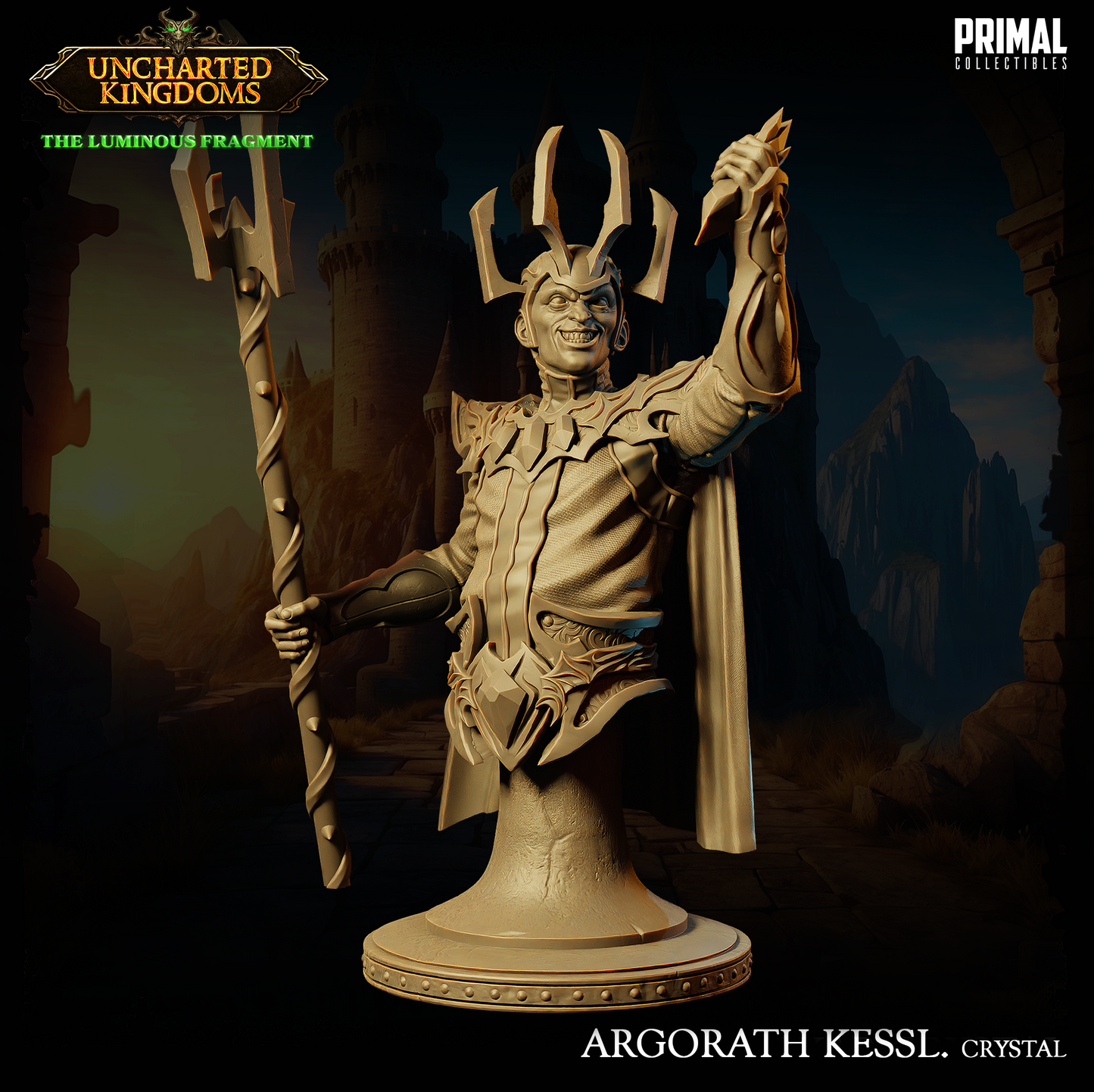 DNDUK - Akar Kessell Empowered - Argorath Kessl - Male Dark Wizard miniature
