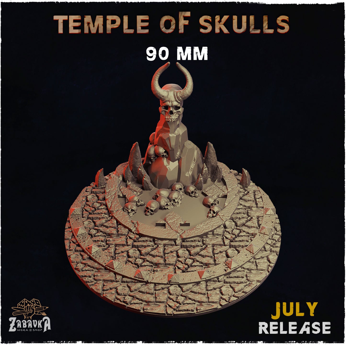 BASES - Temple of Skulls - themed bases for wargames and tabletop