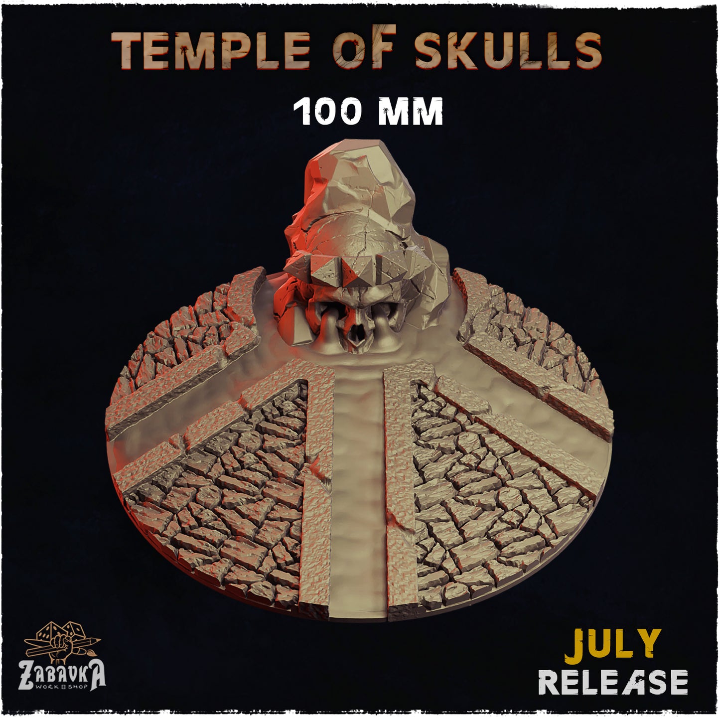 BASES - Temple of Skulls - themed bases for wargames and tabletop
