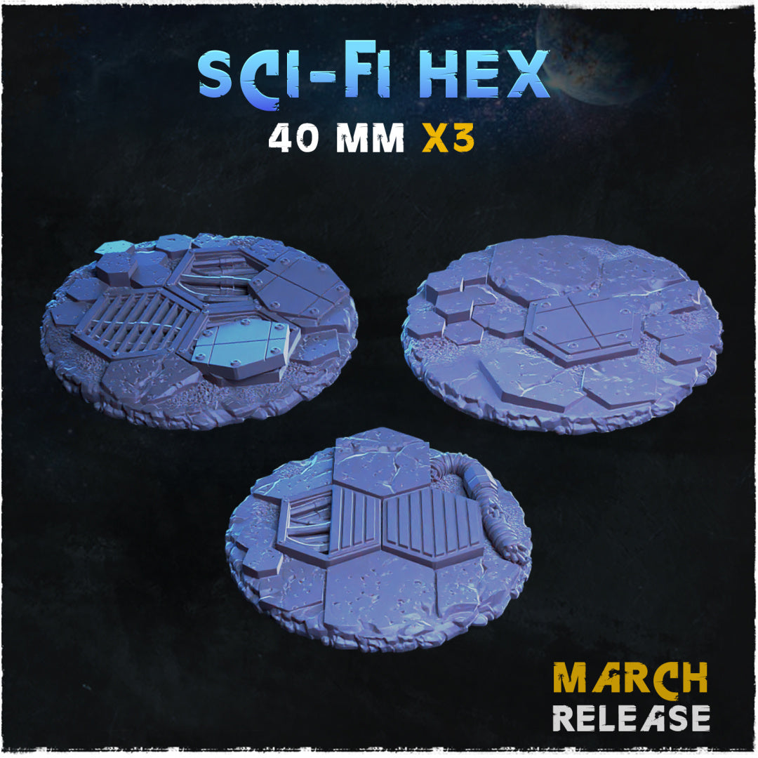 BASES - Sci-fi Hex for wargames and tabletop
