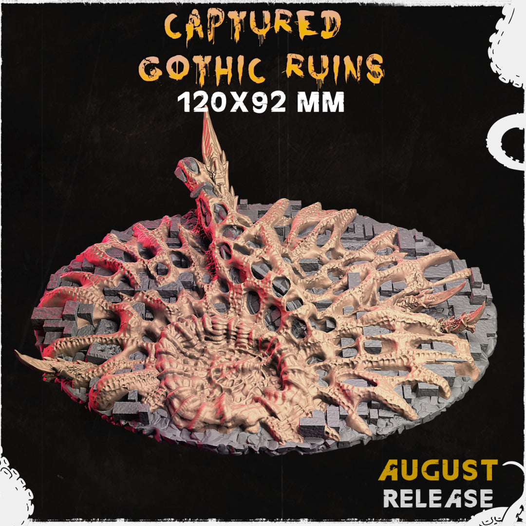 BASES - Captured Gothic Ruins Alien Covered ruins bases