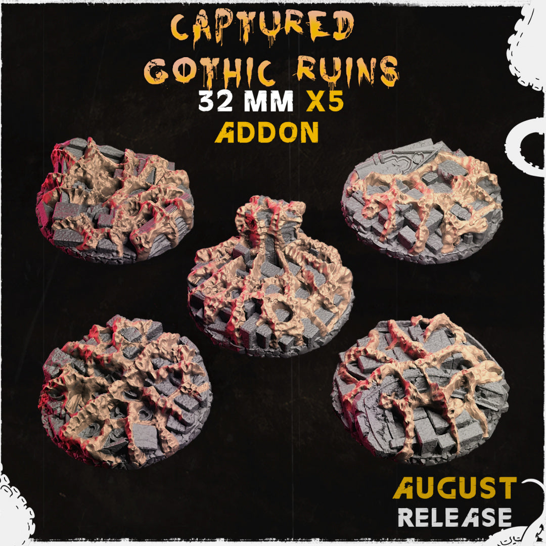 BASES - Captured Gothic Ruins Alien Covered ruins bases