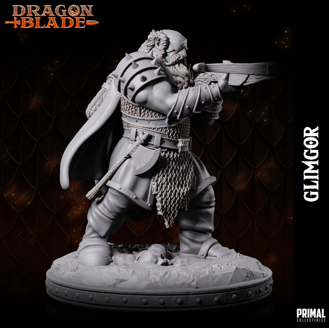 DNDDGL -Glimgor - Evil Male Dwarf Crossbow Archer