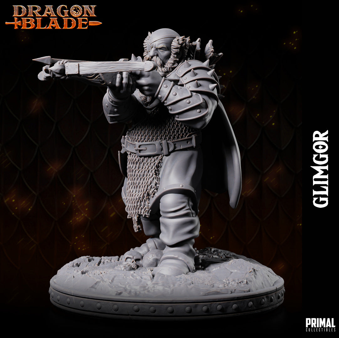 DNDDGL -Glimgor - Evil Male Dwarf Crossbow Archer